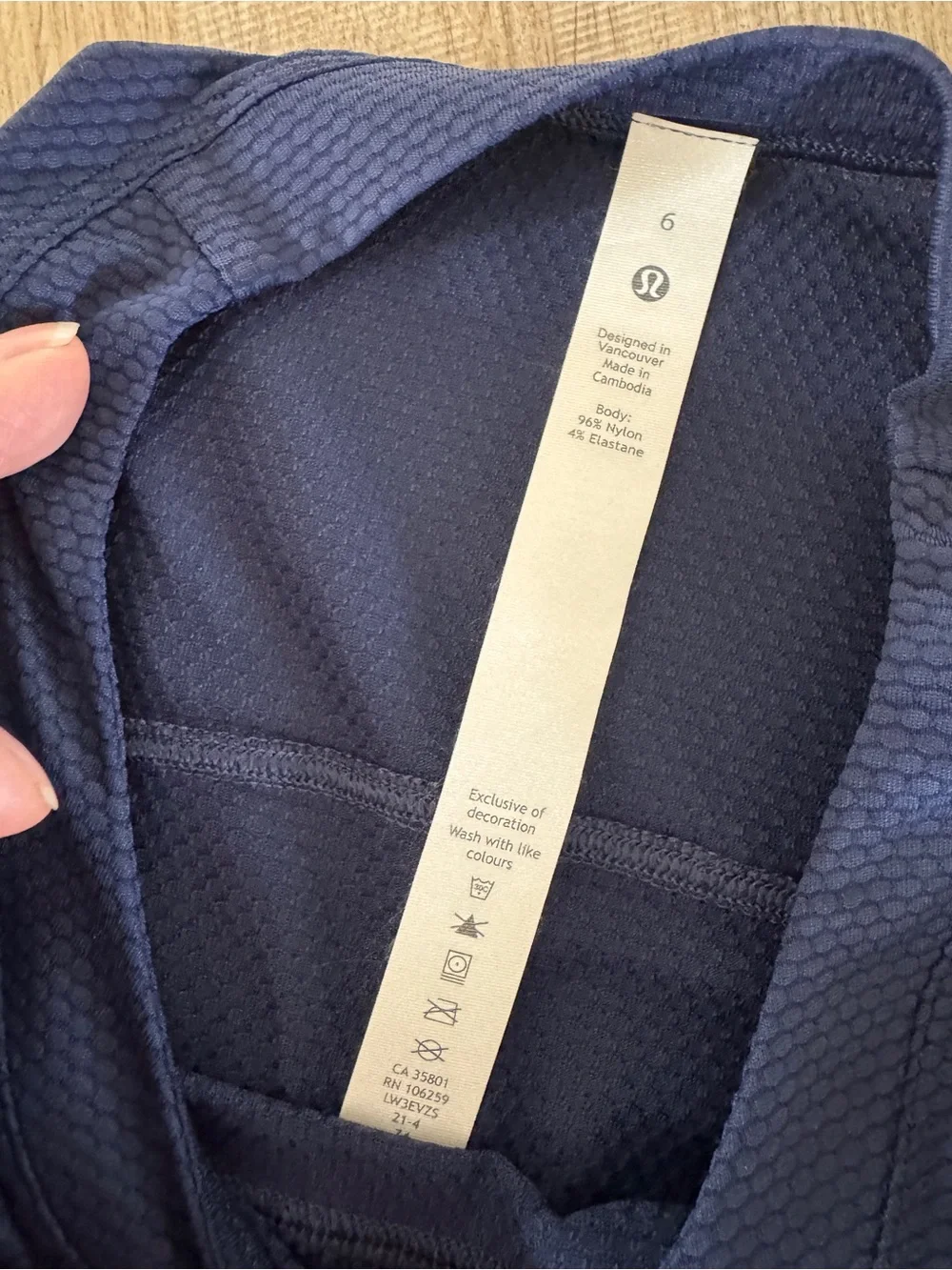 lululemon athletica Women’s Short Sleeve Performance Tee - Navy Blue